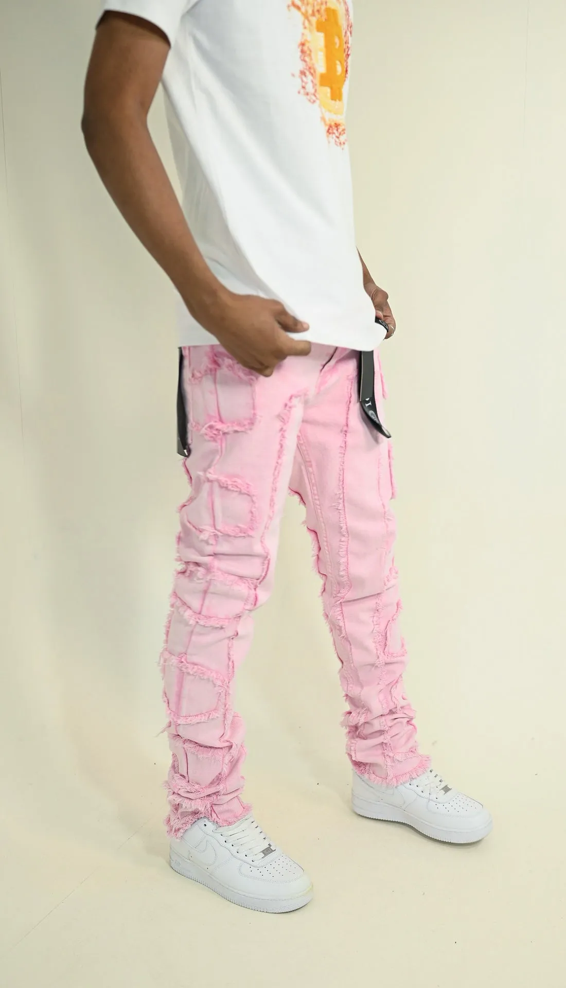 Side Patched Pink