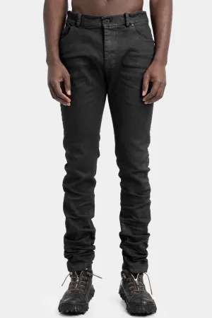 Skinny jeans, Black leather effect