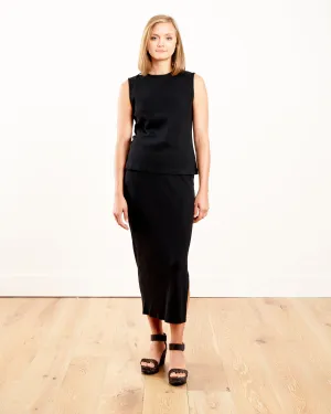 sleeveless top - black