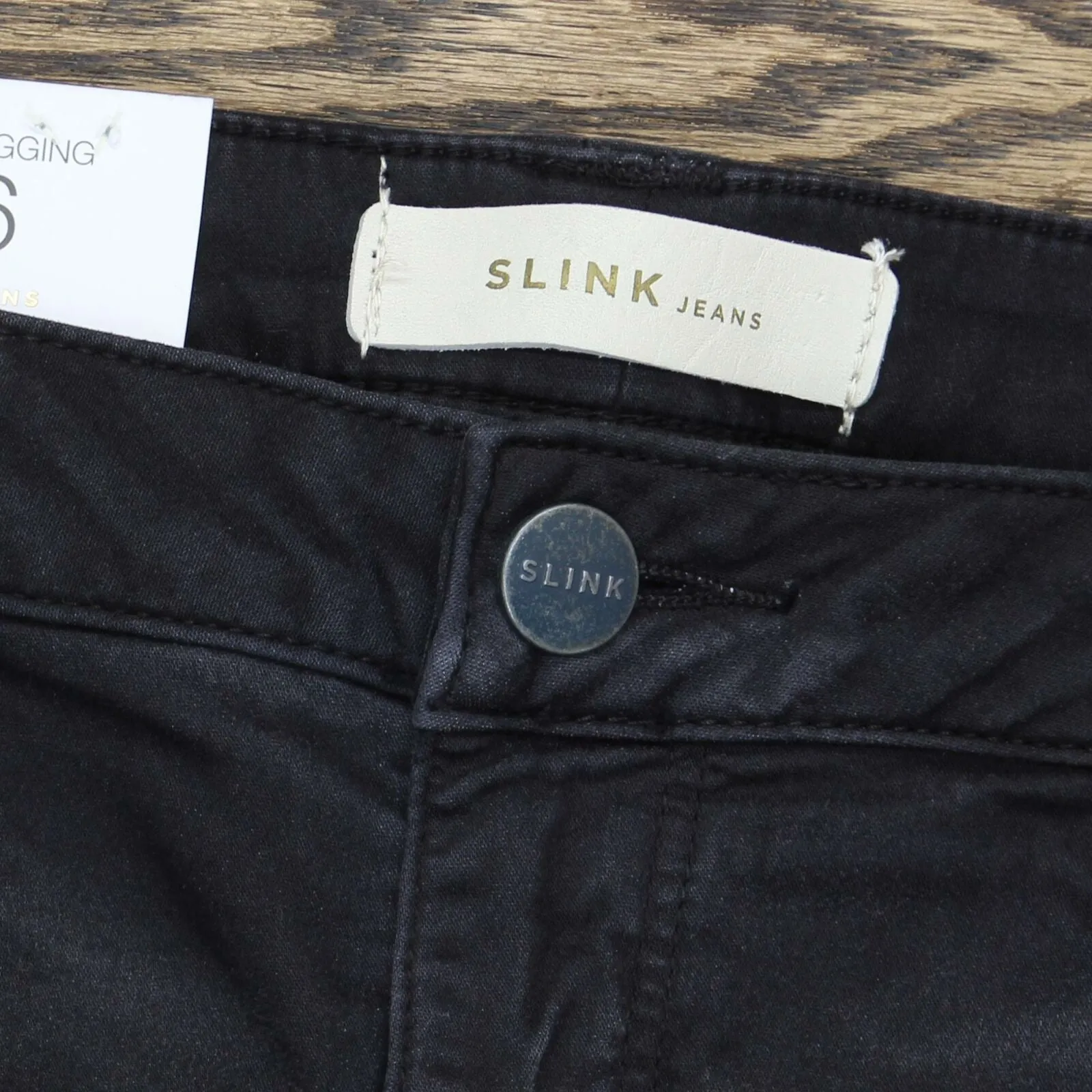 Slink Jeans Women's 5 Pocket Curvy Ankle Jeggings Black 16