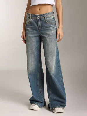Slit Wide Leg Jeans