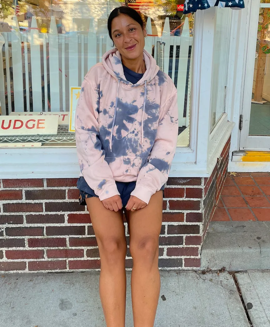Smokey Pink Tie Dye Hoodie