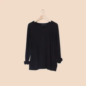 Soft Crew Neck Sweater / Black