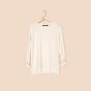 Soft Crew Neck Sweater / Cream