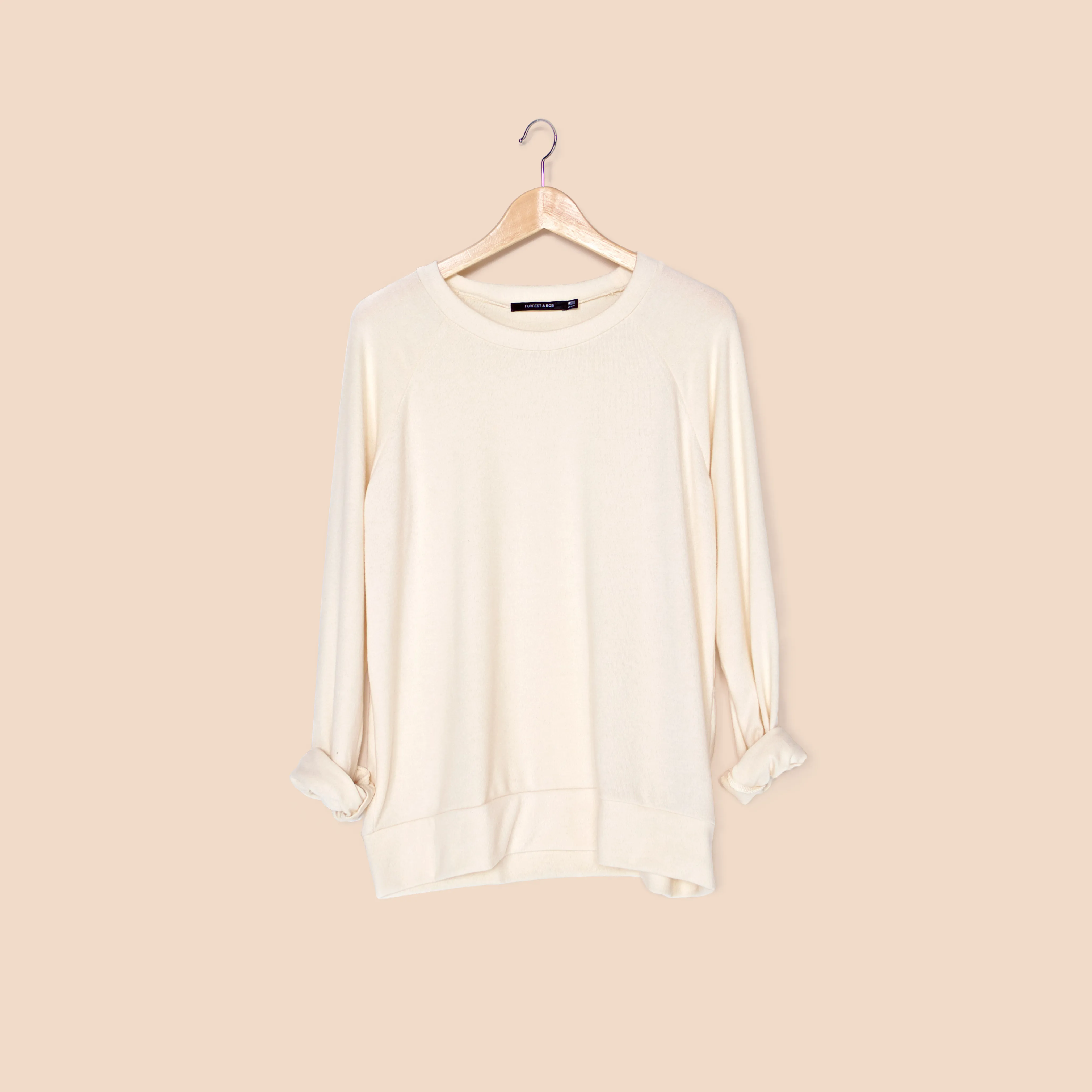 Soft Crew Neck Sweater / Cream