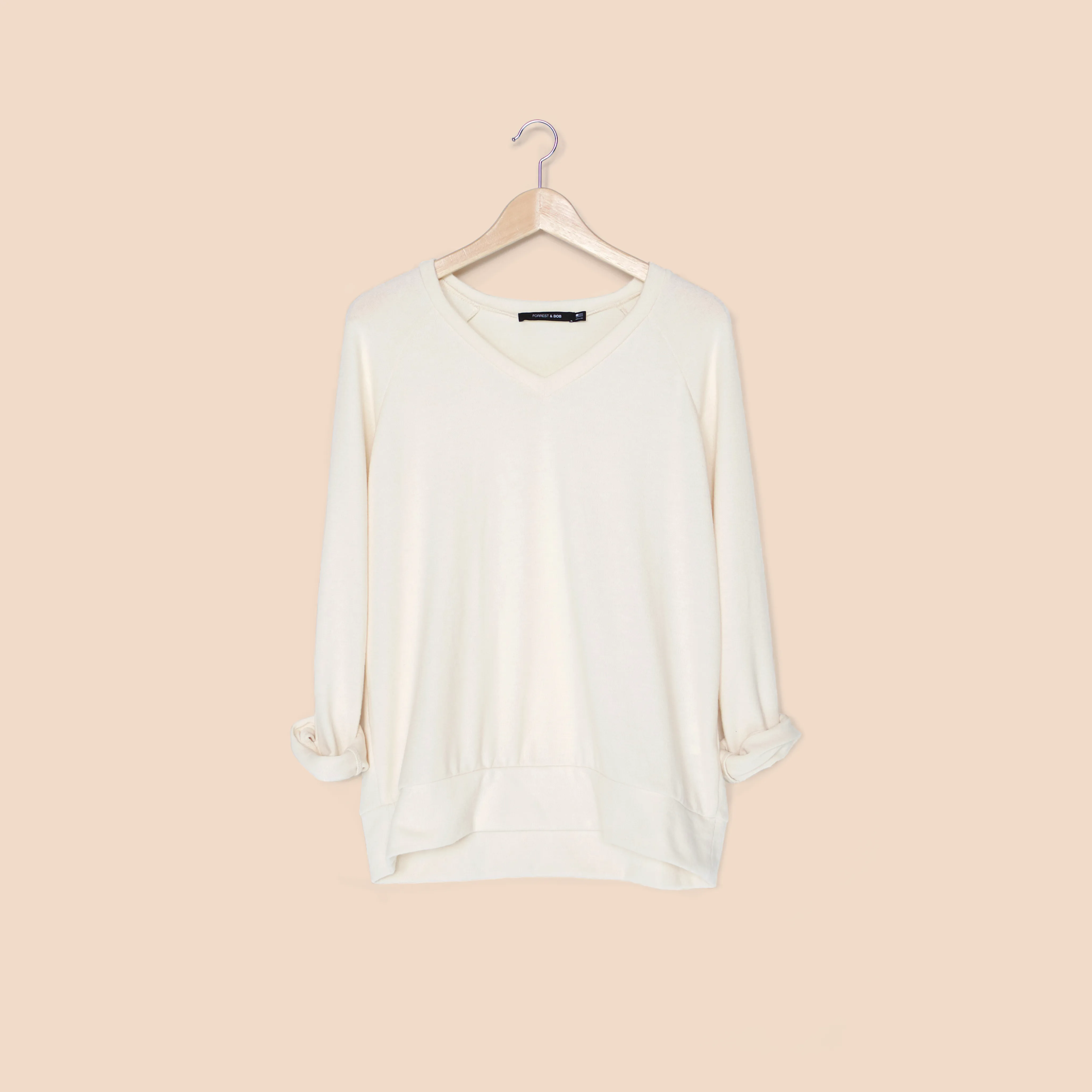 Soft V Neck / Cream