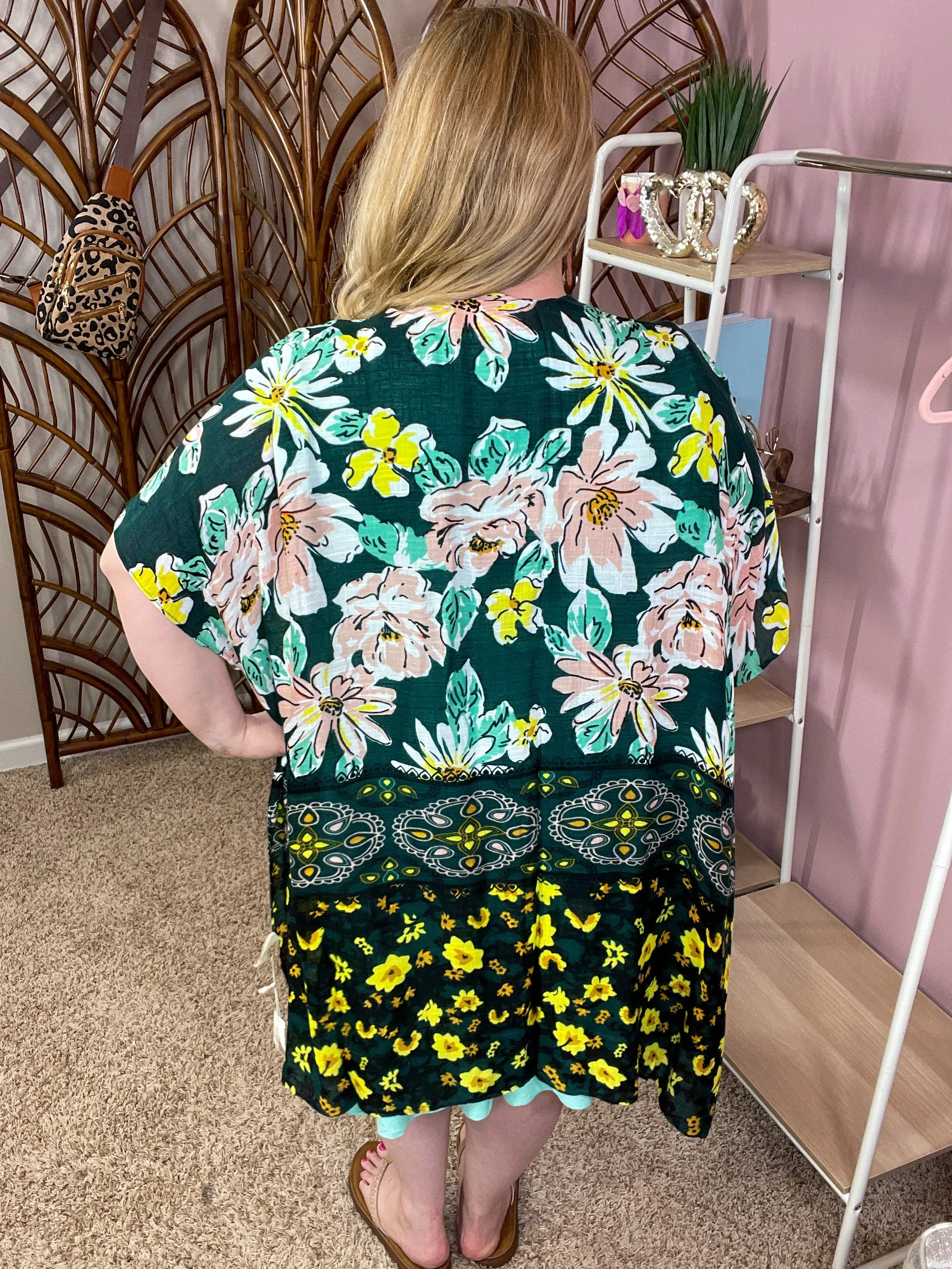 Spring Trends Kimono - Flower Fields