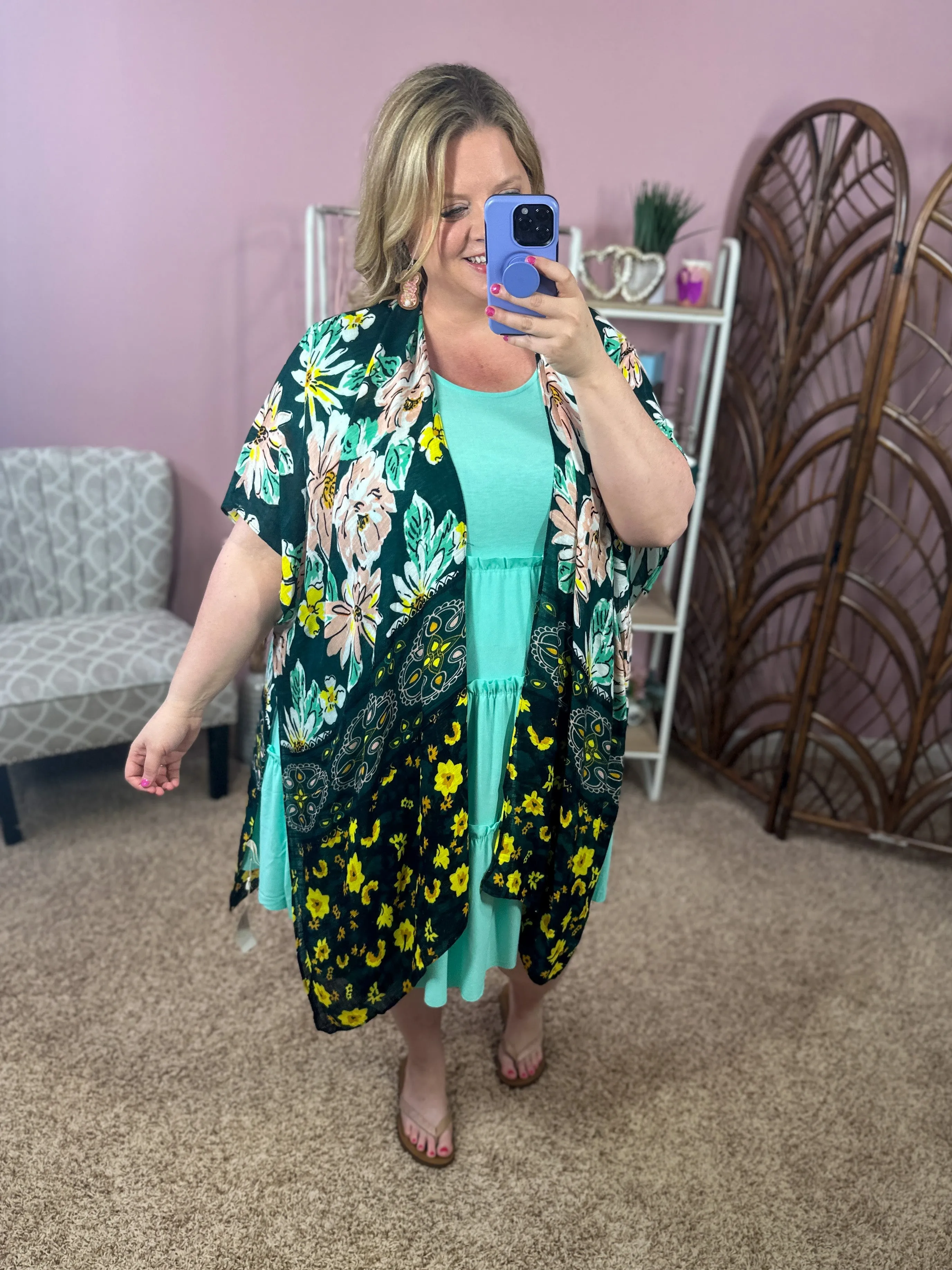Spring Trends Kimono - Flower Fields