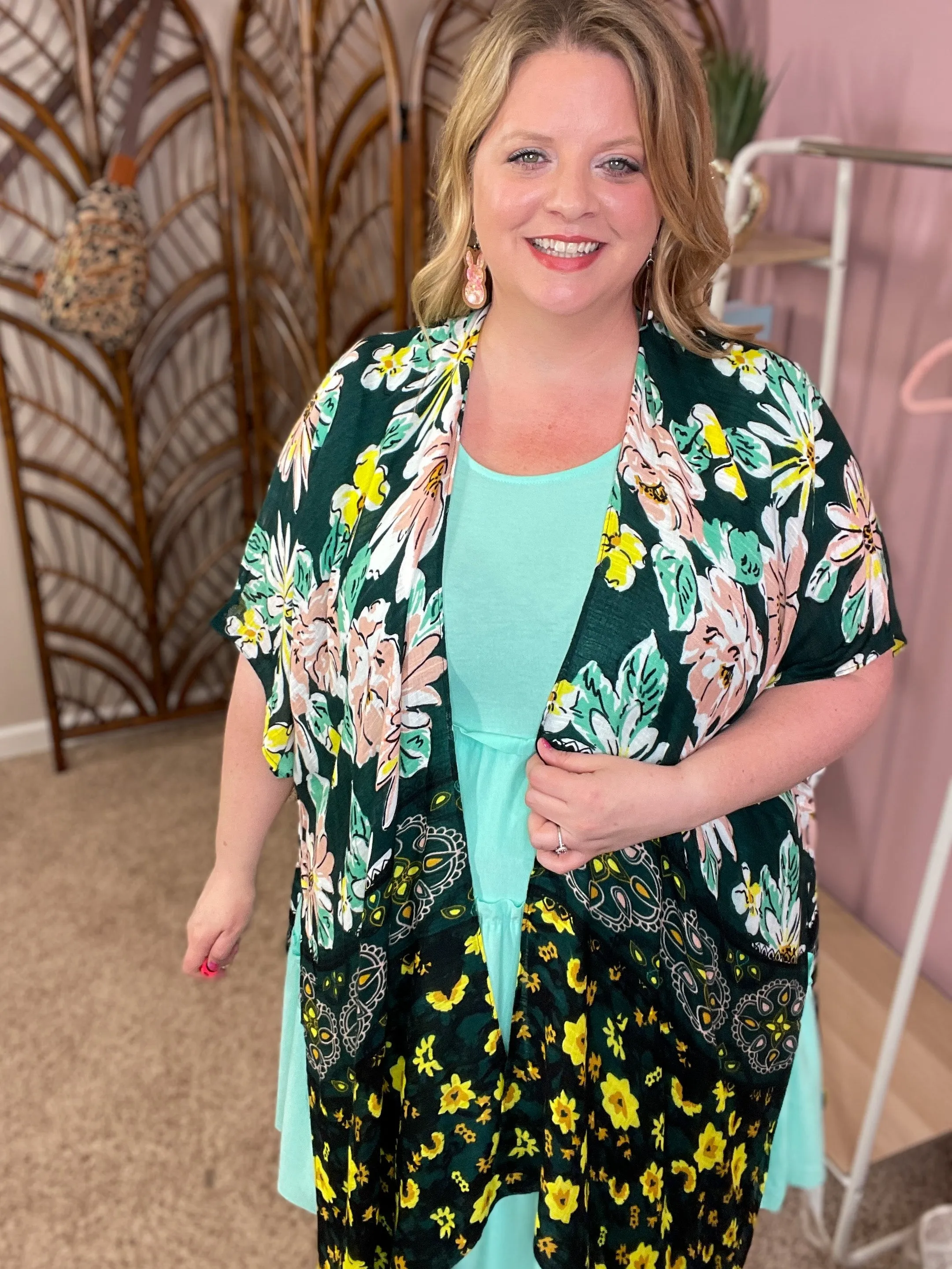 Spring Trends Kimono - Flower Fields
