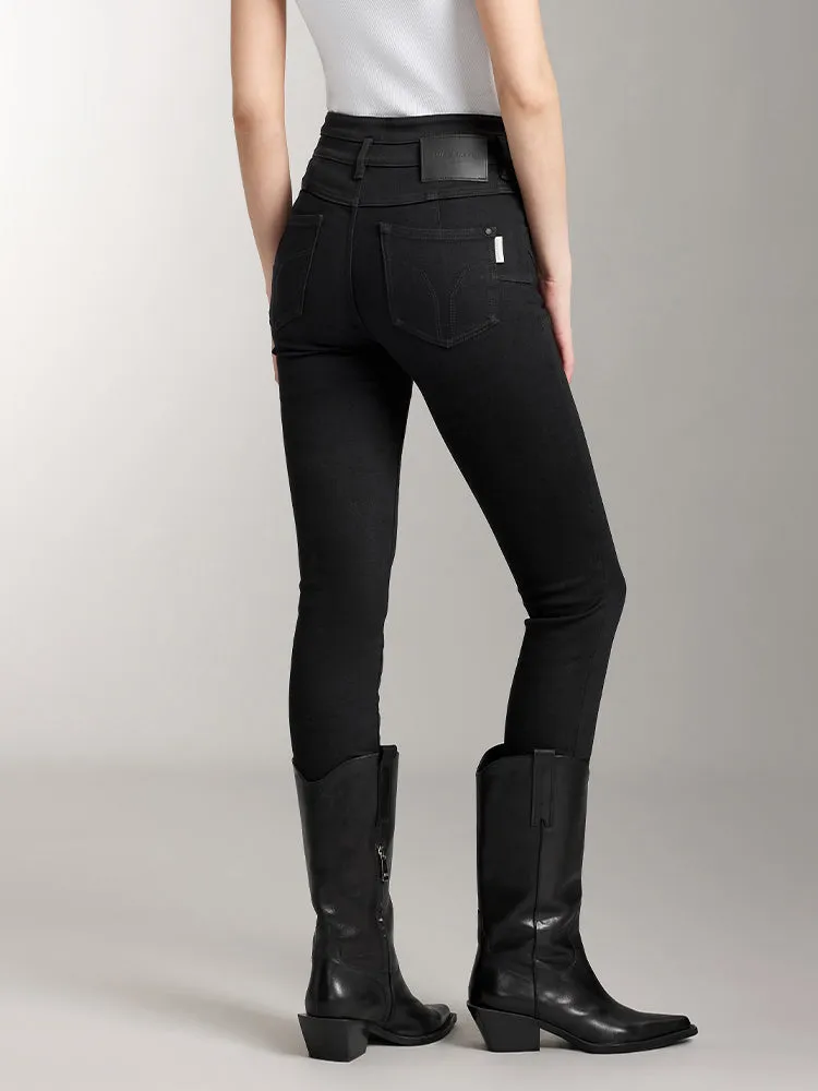 Stretch Slim Fit Brushed Jeans