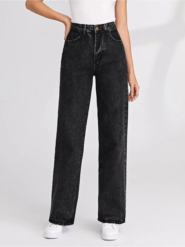 Stretchable Skyline Straight Leg Denim