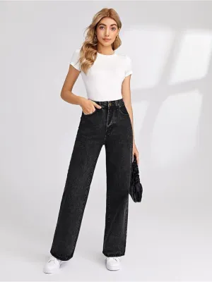 Stretchable Skyline Straight Leg Denim