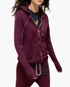 SUPERFLUFF LUX ZIP HOODIE IN DEEPLOVE