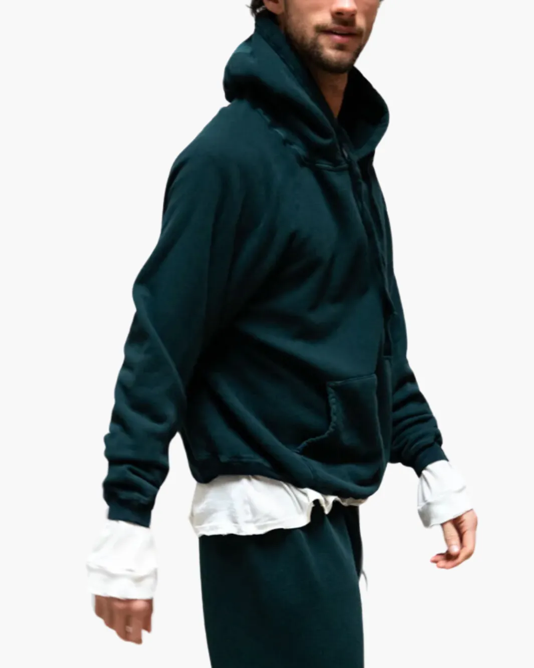 SUPERYUMM BIG HOODIE IN GREEN PLANT