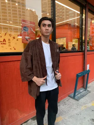 Take It Easy Icon Corduroy Kimono - Brown