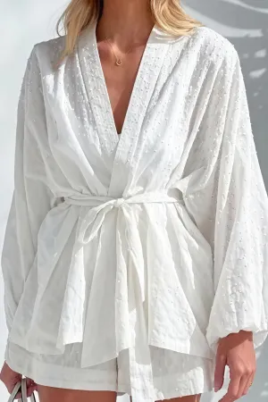 Textured Kimono with Matching Belt