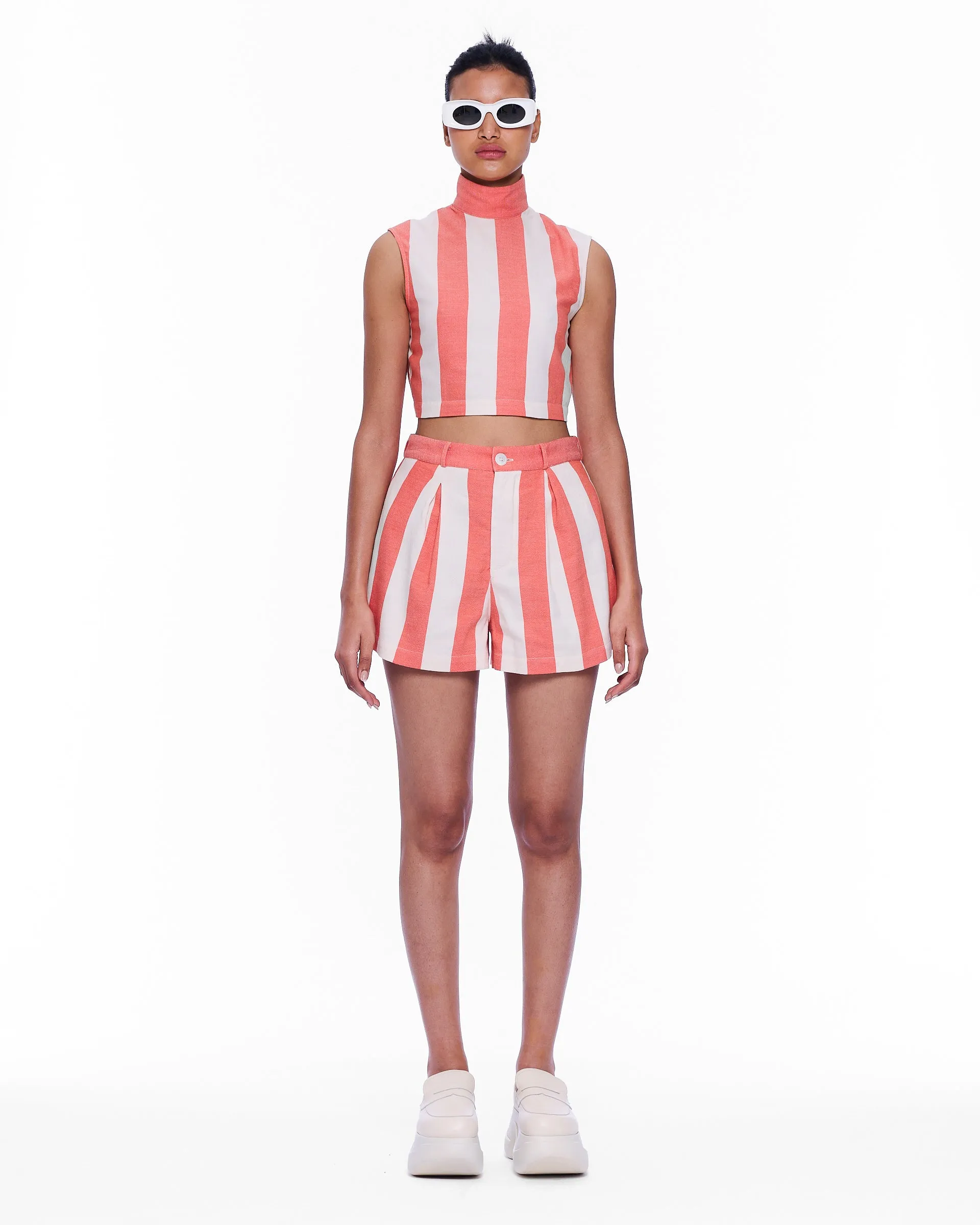 The Cropped Turtle Neck : Stripe 11