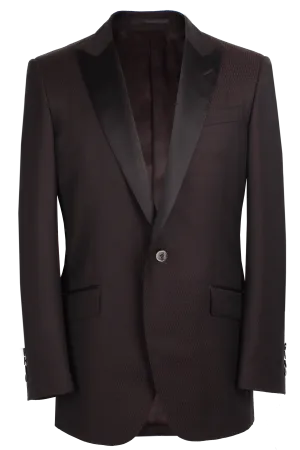 The Oliver Dinner Jacket - Viana Burgundy Tear Drop Jacquard