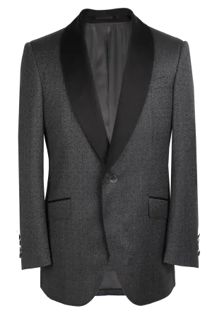 The Pierce Dinner Jacket - Marzoni Grey Paisley Jacquard