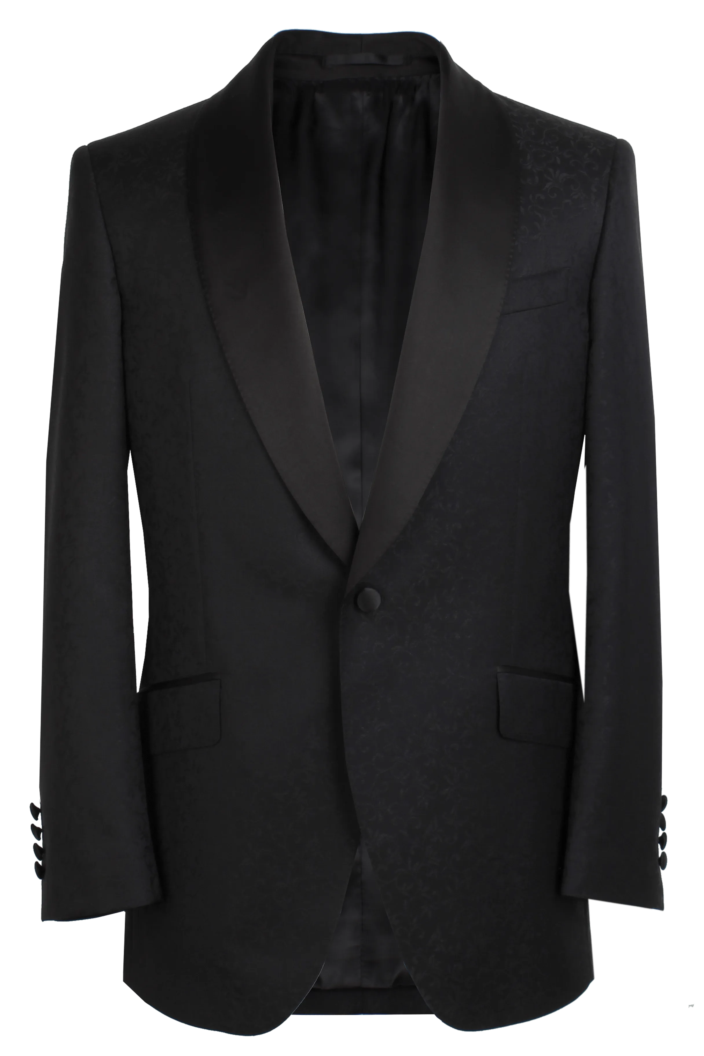 The Pierce Dinner Jacket - Marzoni Noir Paisley Jacquard