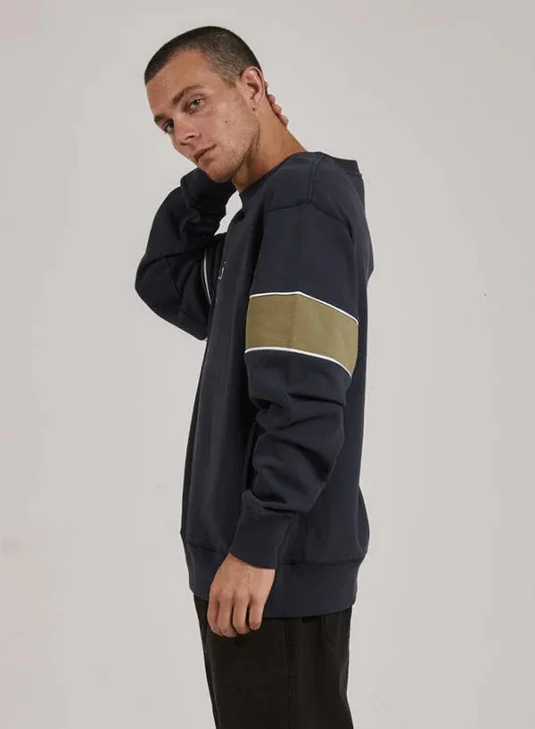 THRILLS BAD HABITS CLUB OVERSIZE FIT CREW TOTAL ECLIPSE