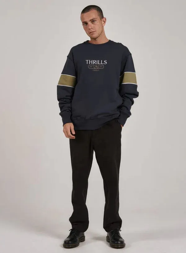 THRILLS BAD HABITS CLUB OVERSIZE FIT CREW TOTAL ECLIPSE
