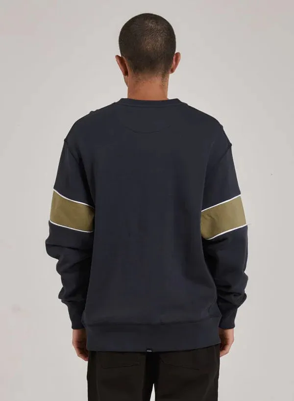 THRILLS BAD HABITS CLUB OVERSIZE FIT CREW TOTAL ECLIPSE