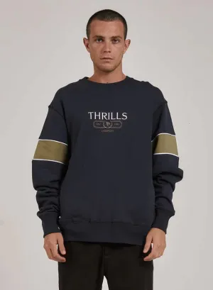 THRILLS BAD HABITS CLUB OVERSIZE FIT CREW TOTAL ECLIPSE
