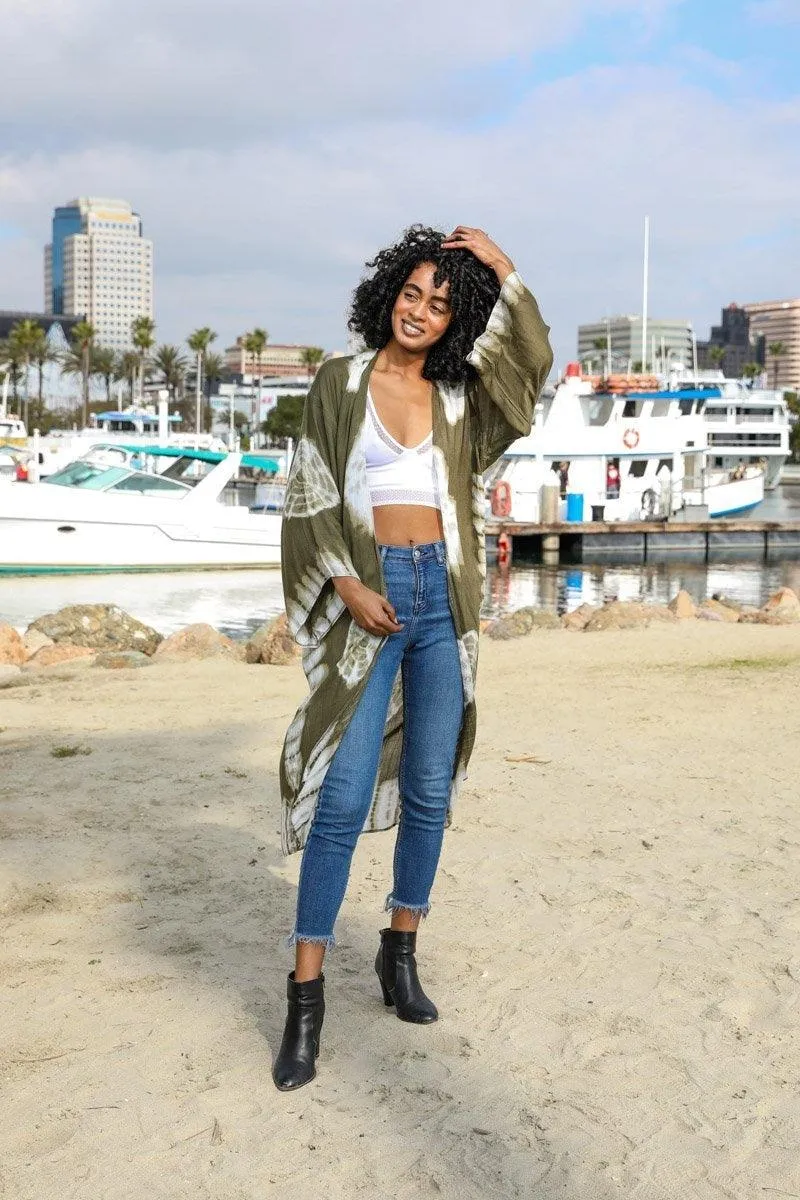 Tie Dye Kimono - 6 colors