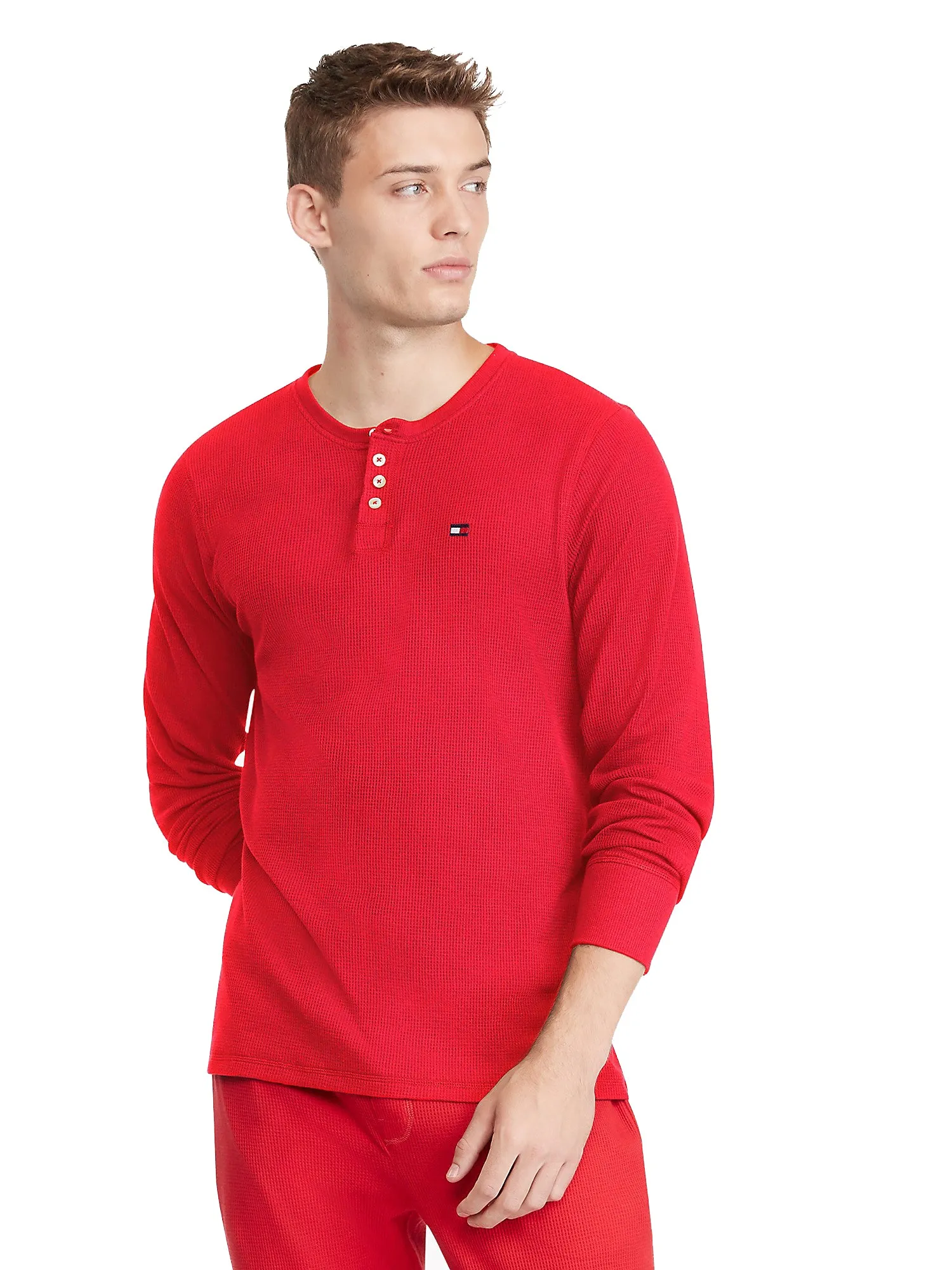 Tommy Hilfiger Waffle Lounge Long Sleeve Henley