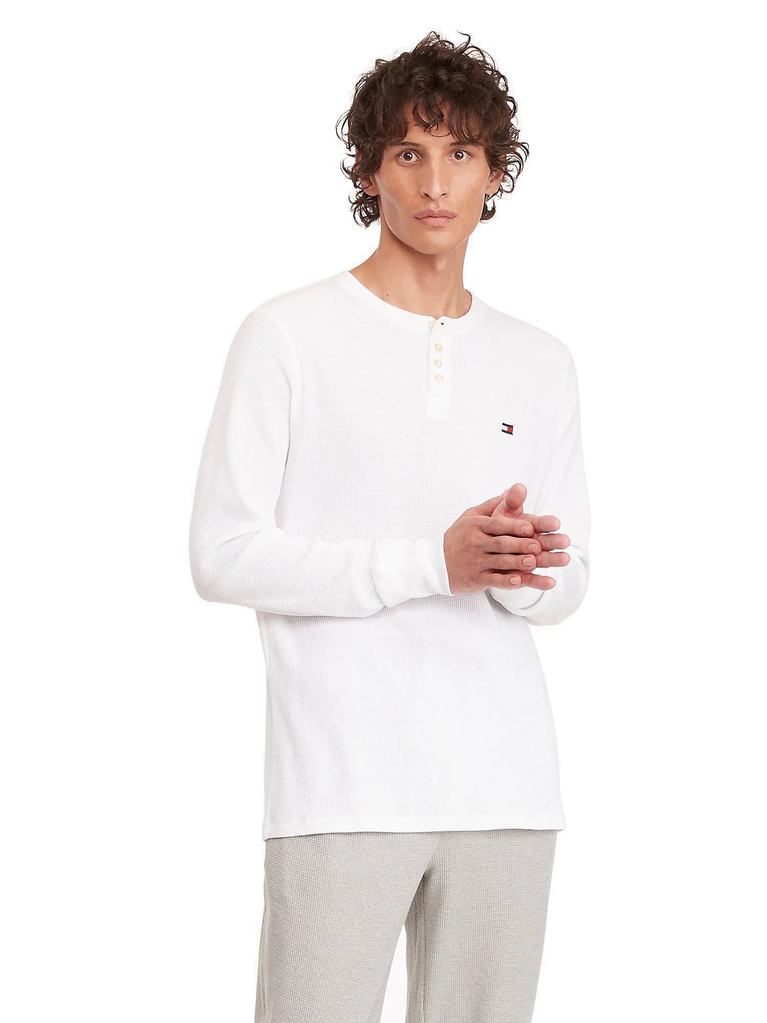 Tommy Hilfiger Waffle Lounge Long Sleeve Henley