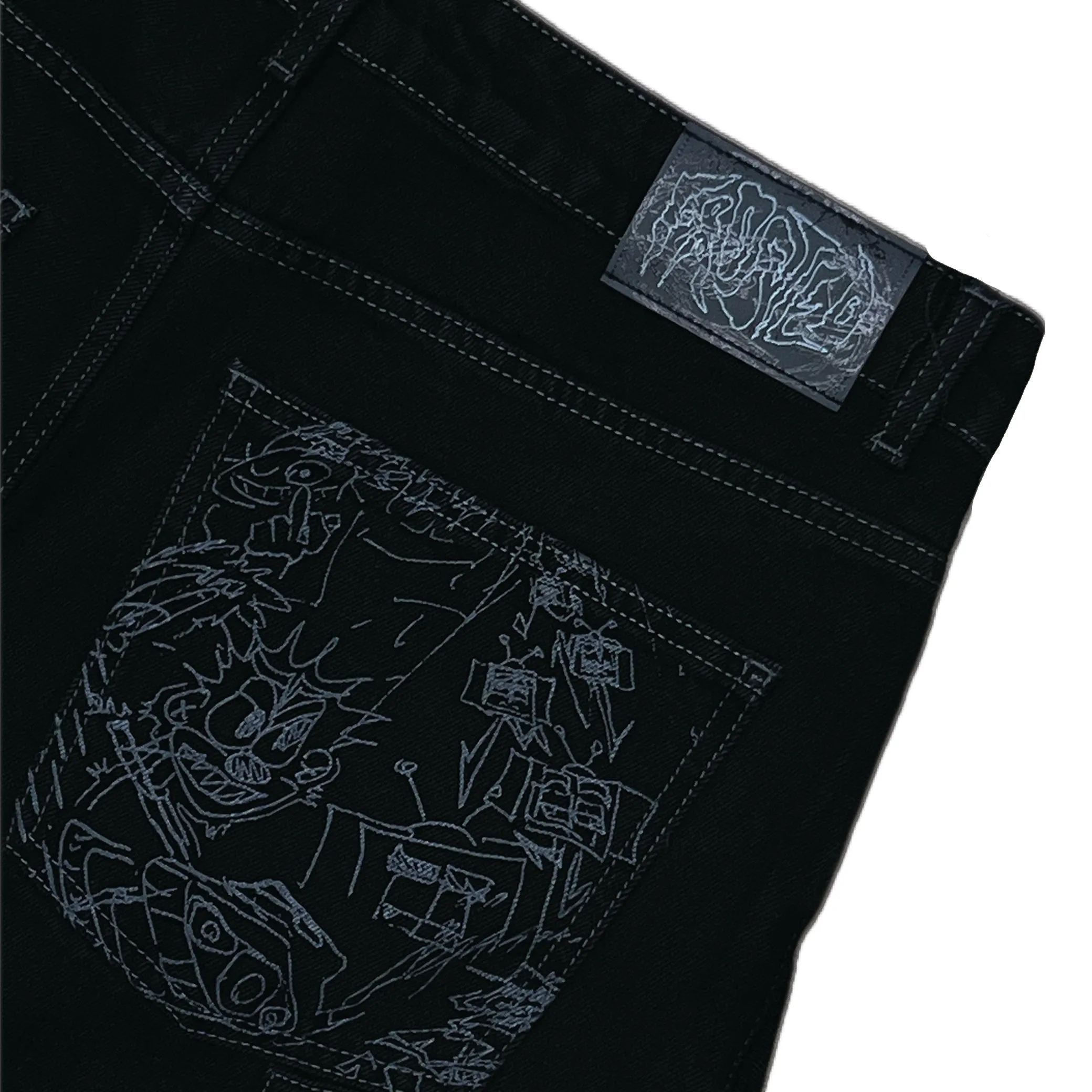 Transformer Jeans/Short Black