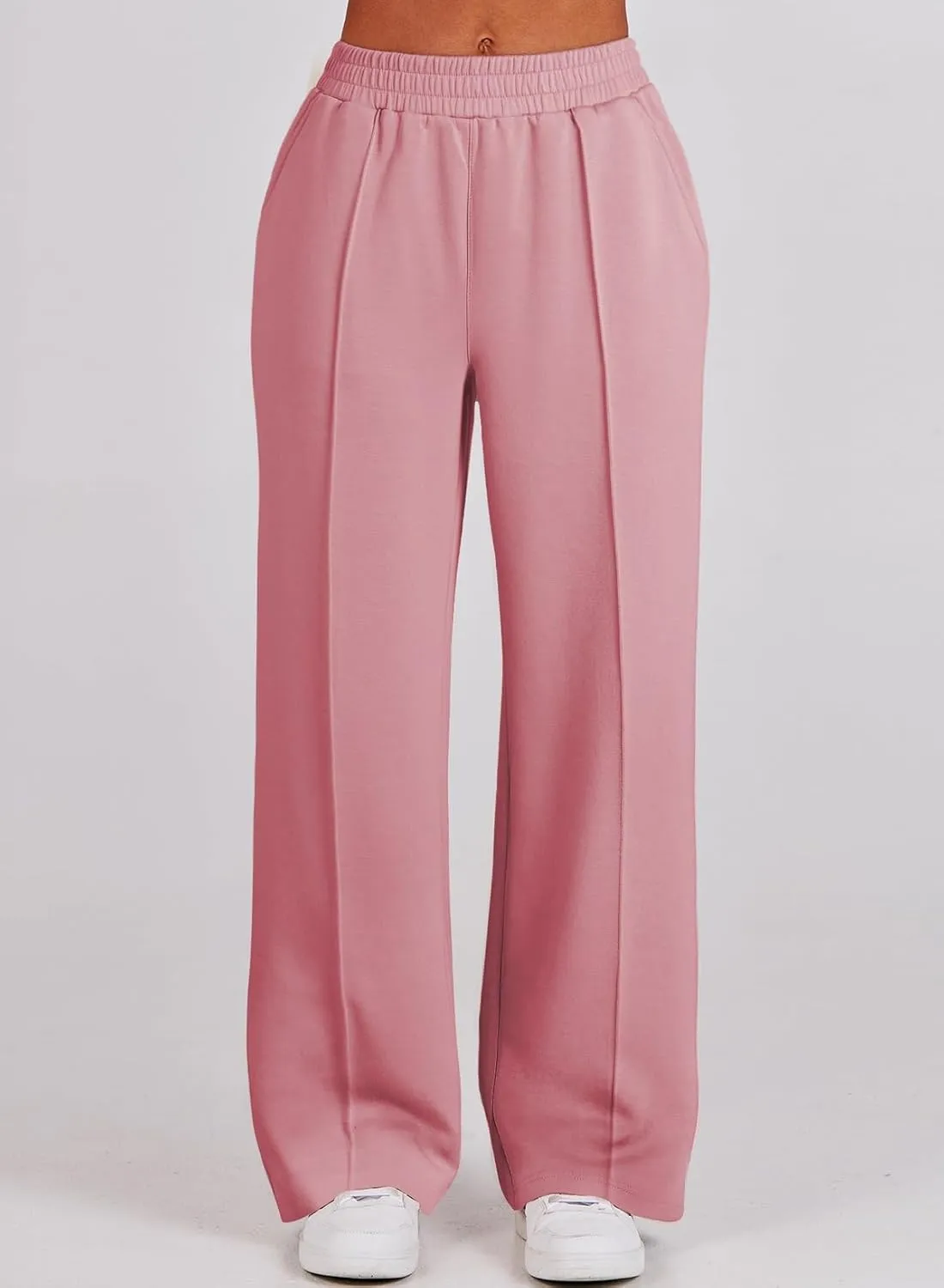 Two Piece Outfits Half Zip Sweatshirt Sweatsuit Lounge Sets for Women Matching Set Wide Leg Sweatpant Tracksuit