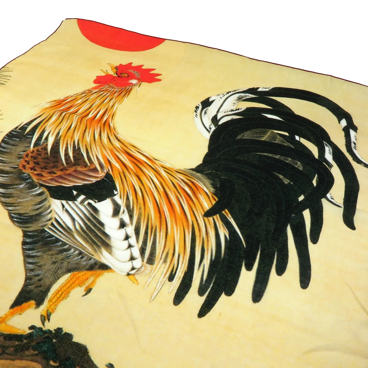 Ukiyo-e Japanese Art Silk Scarf - Jakuchu Ito , Multicolor | 1000-1008