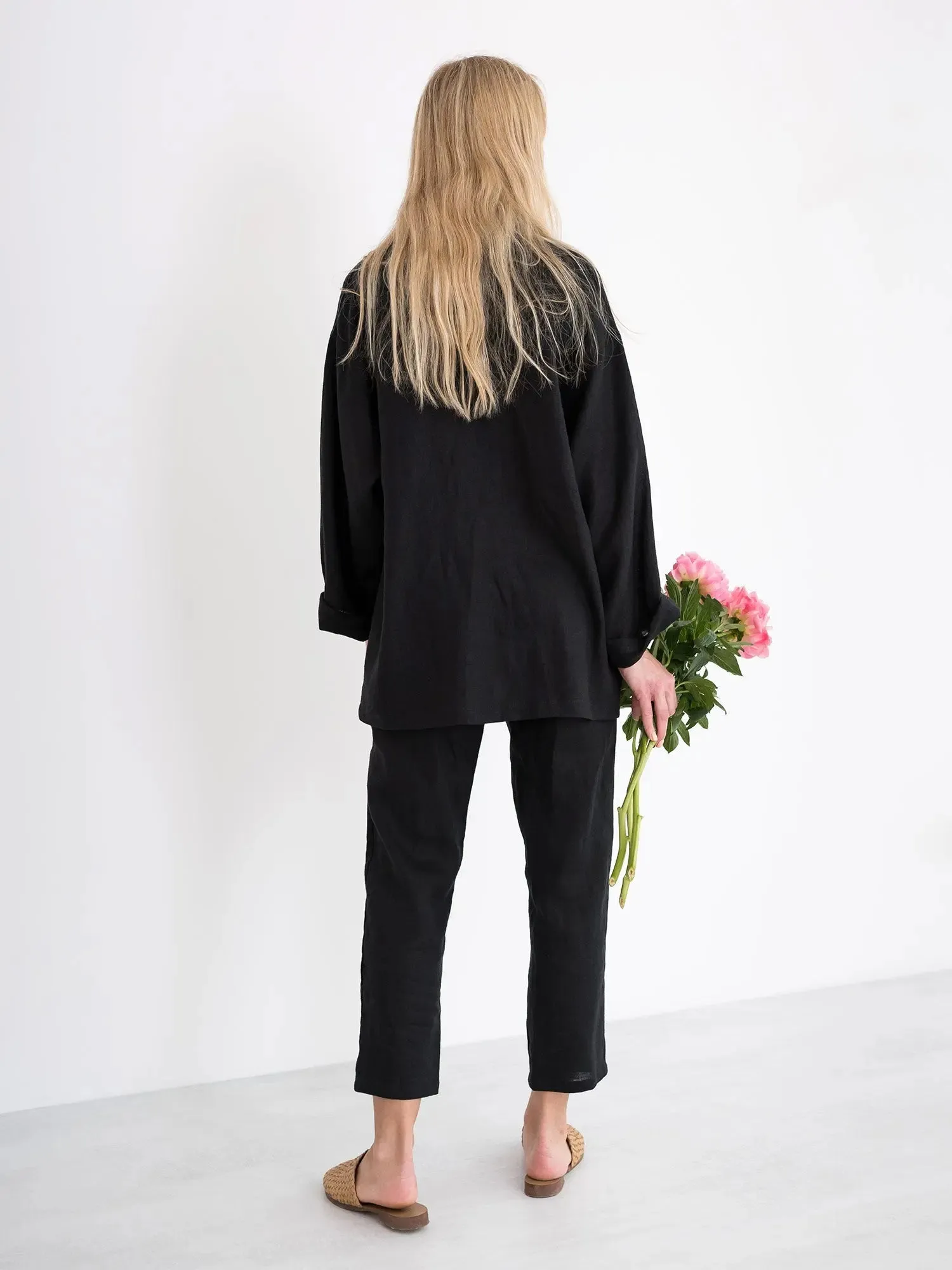 Valerie Linen Blazer by Love And Confuse