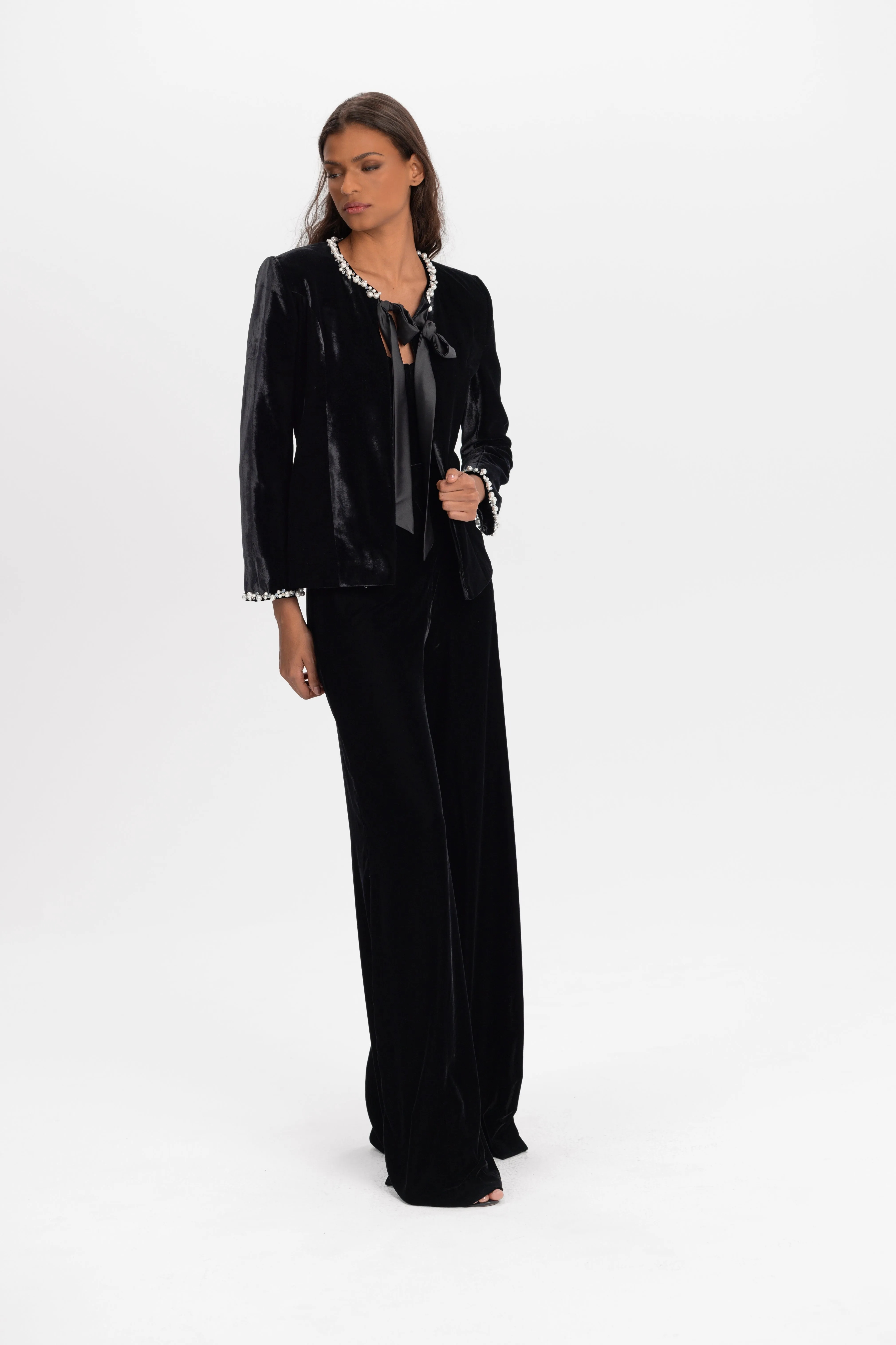 Velvet pearl jacket