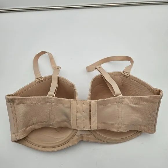 Wacoal Red Carpet Strapless Convertible Underwire Bra 38F(DDD) Seamless 854119