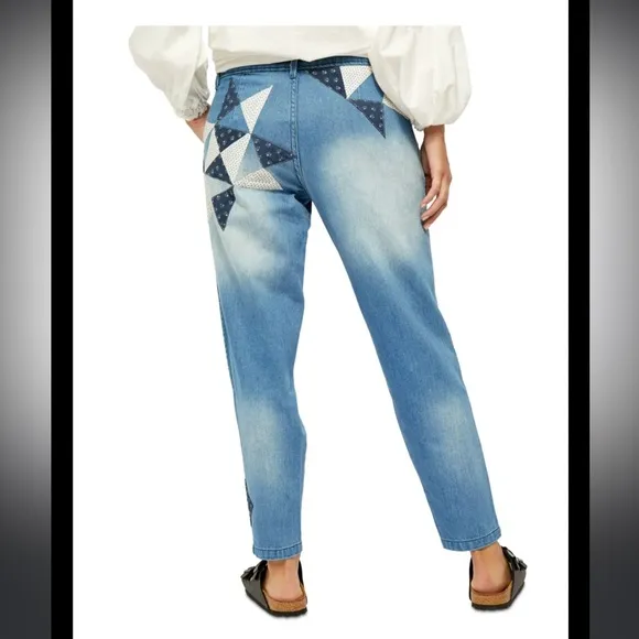 We The Free Down To Earth Patched Jeans