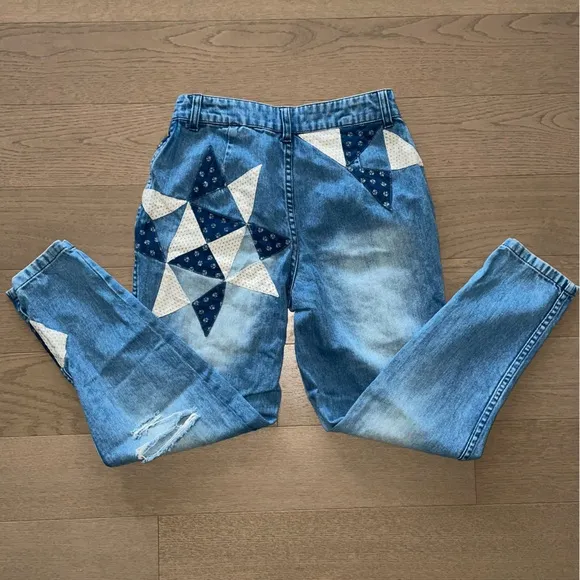 We The Free Down To Earth Patched Jeans