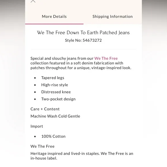 We The Free Down To Earth Patched Jeans