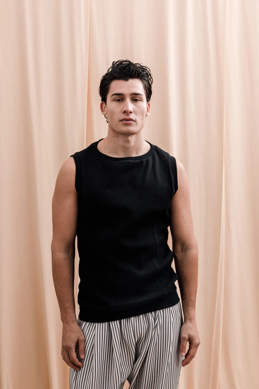 Whisper Tank Top Black