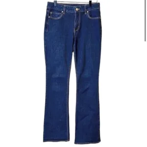 White House Black Market Skinny Flare jeans Blue Womens Sz 4