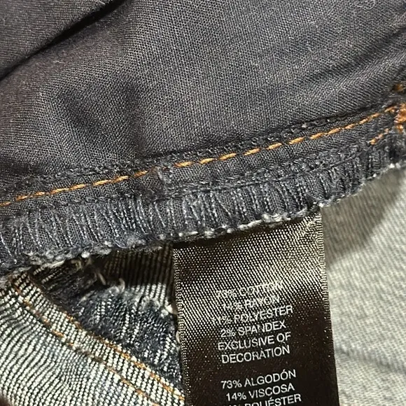 White House Black Market Skinny Flare jeans Blue Womens Sz 4