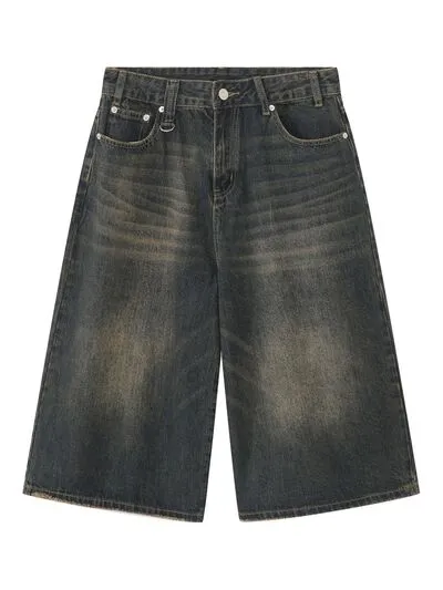 Wide Leg Cropped Jeans