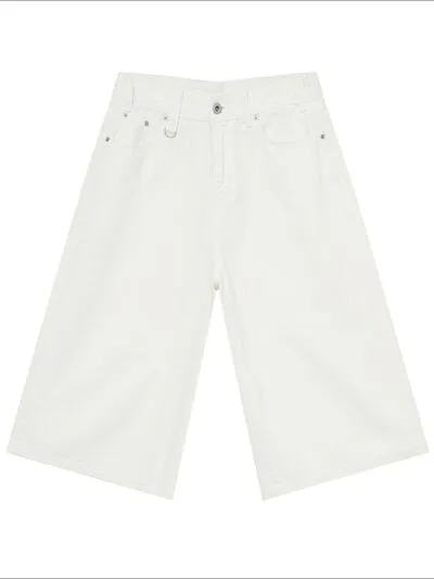 Wide Leg Cropped Jeans
