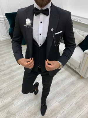 Wilson Black Peak Lapel Tuxedo: Elegance Redefined