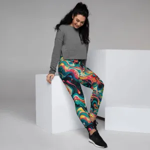 Women’s Comfortable Joggers - Celestial Splash