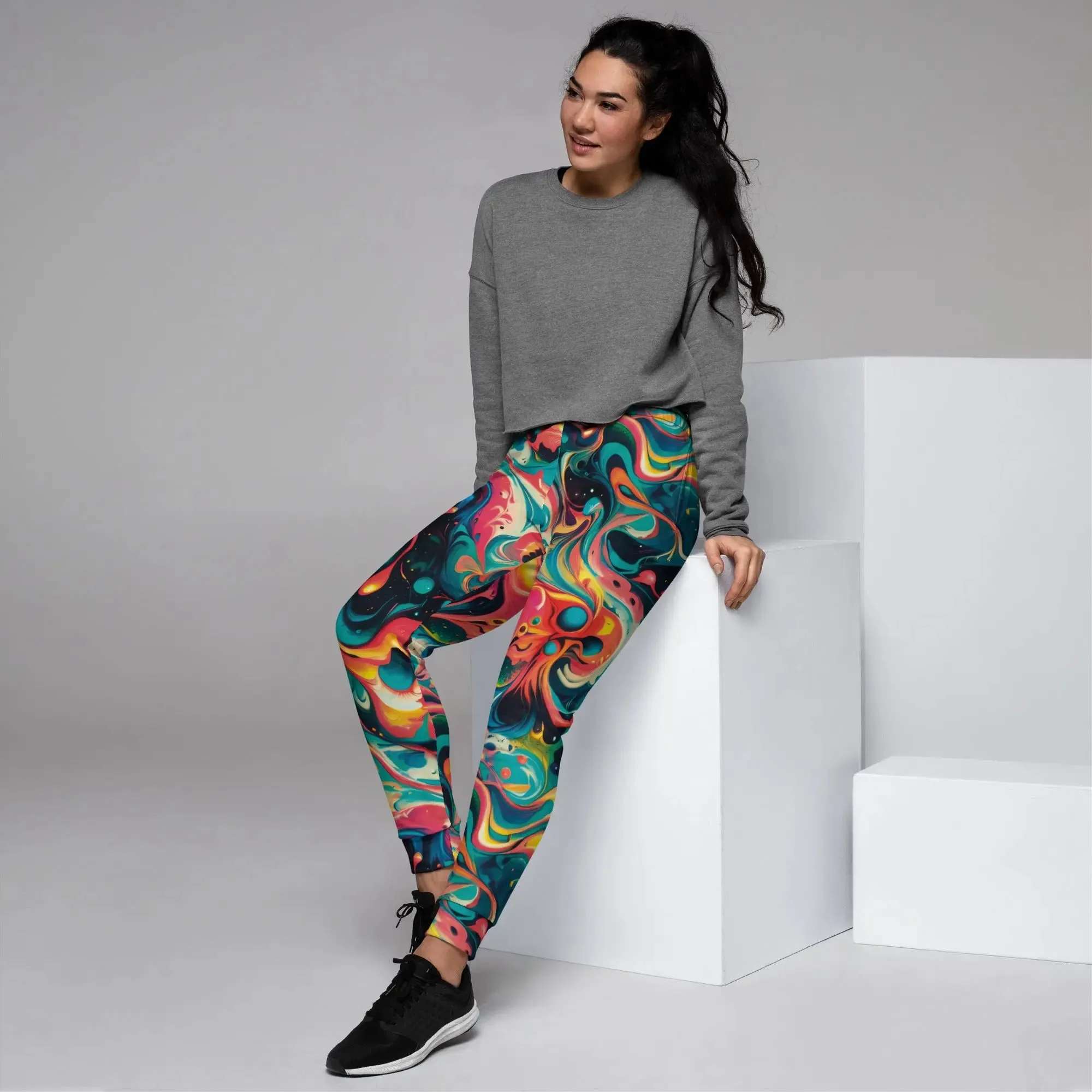 Women’s Comfortable Joggers - Celestial Splash
