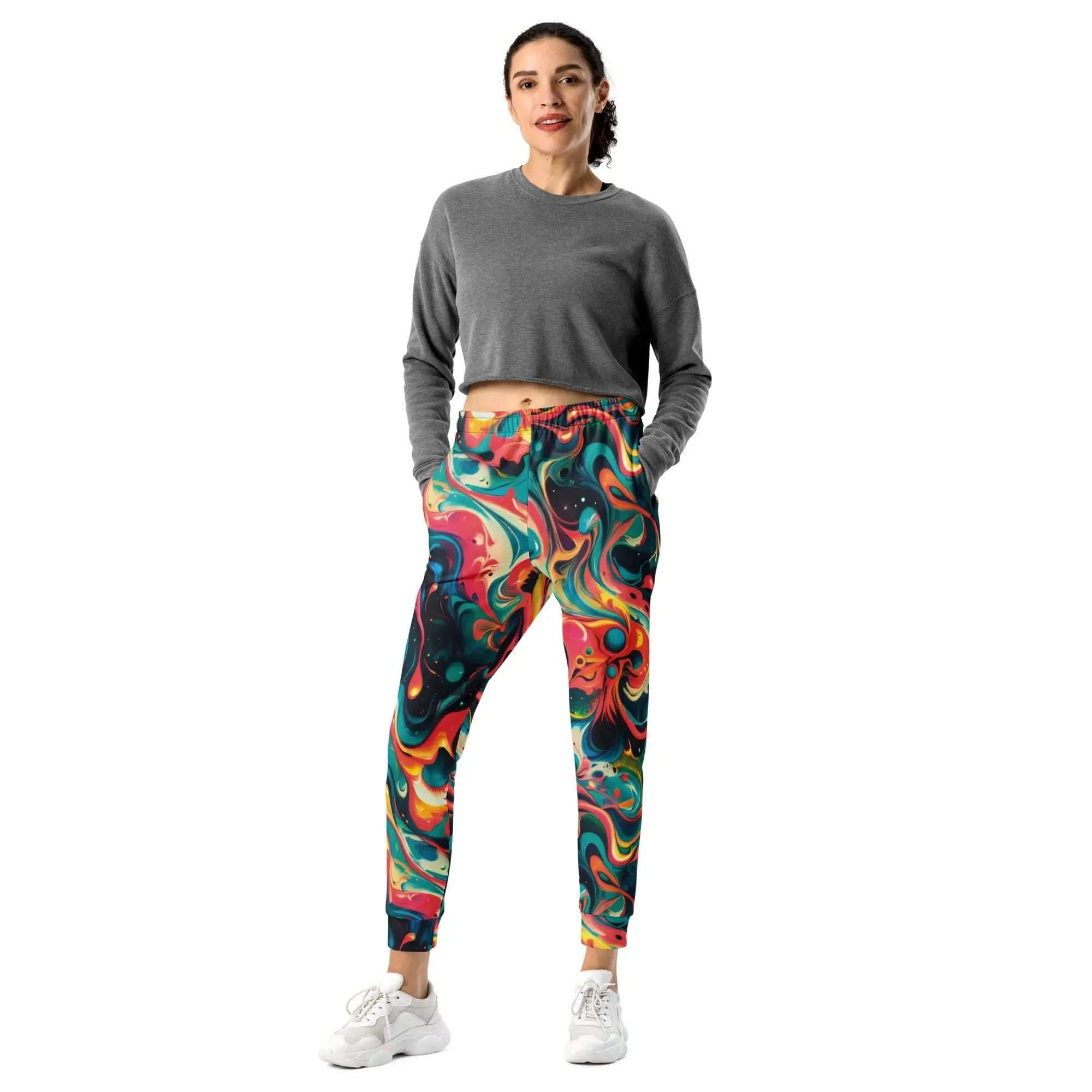 Women’s Comfortable Joggers - Celestial Splash