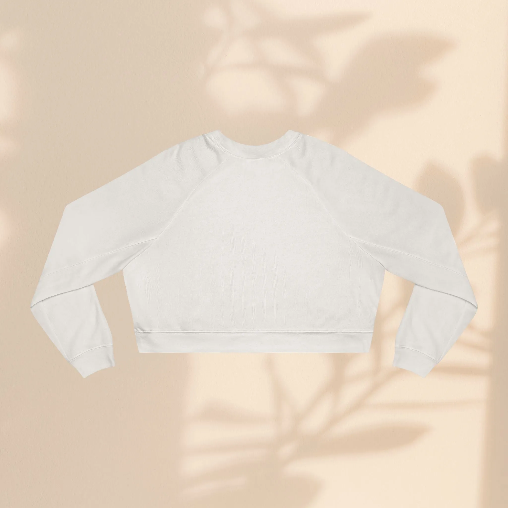 Women's Cropped Fleece Pullover - You Make My Heart Go Boom